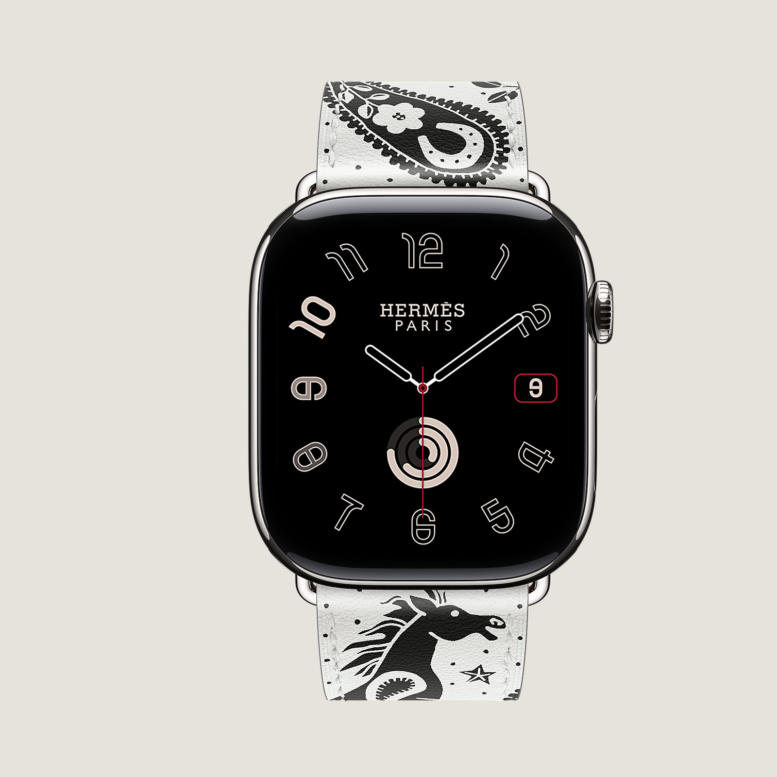 Series 11 case & Band Apple Watch Hermès Single Tour 46 mm Animaux Bandana