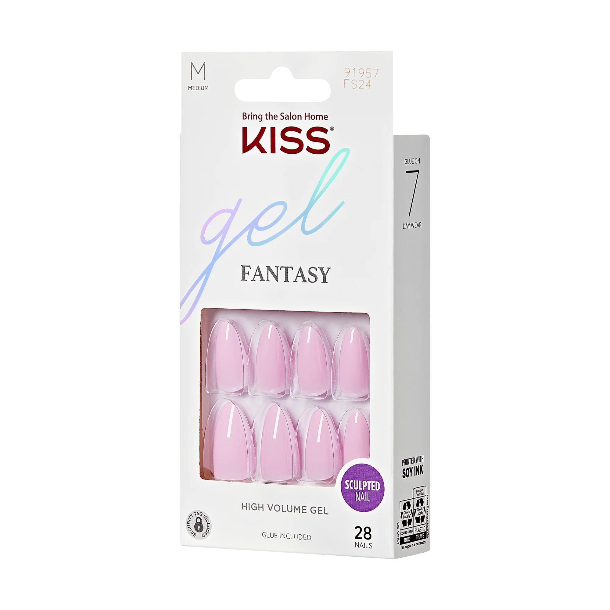 KISS Gel Fantasy Press On Glue Nails - No Regrets