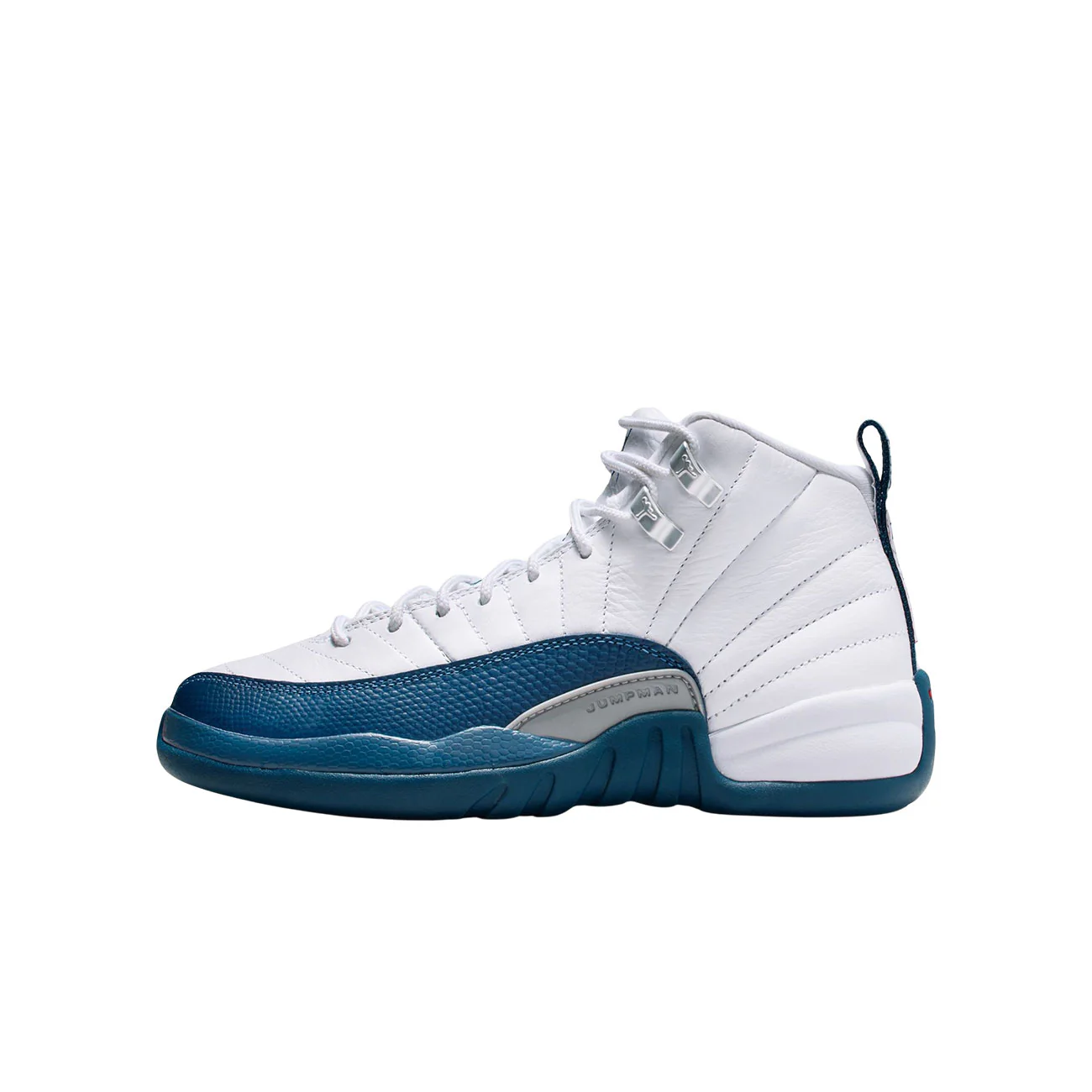 Air Jordan 12 Retro GS (White/french Blue-metallic Silver)