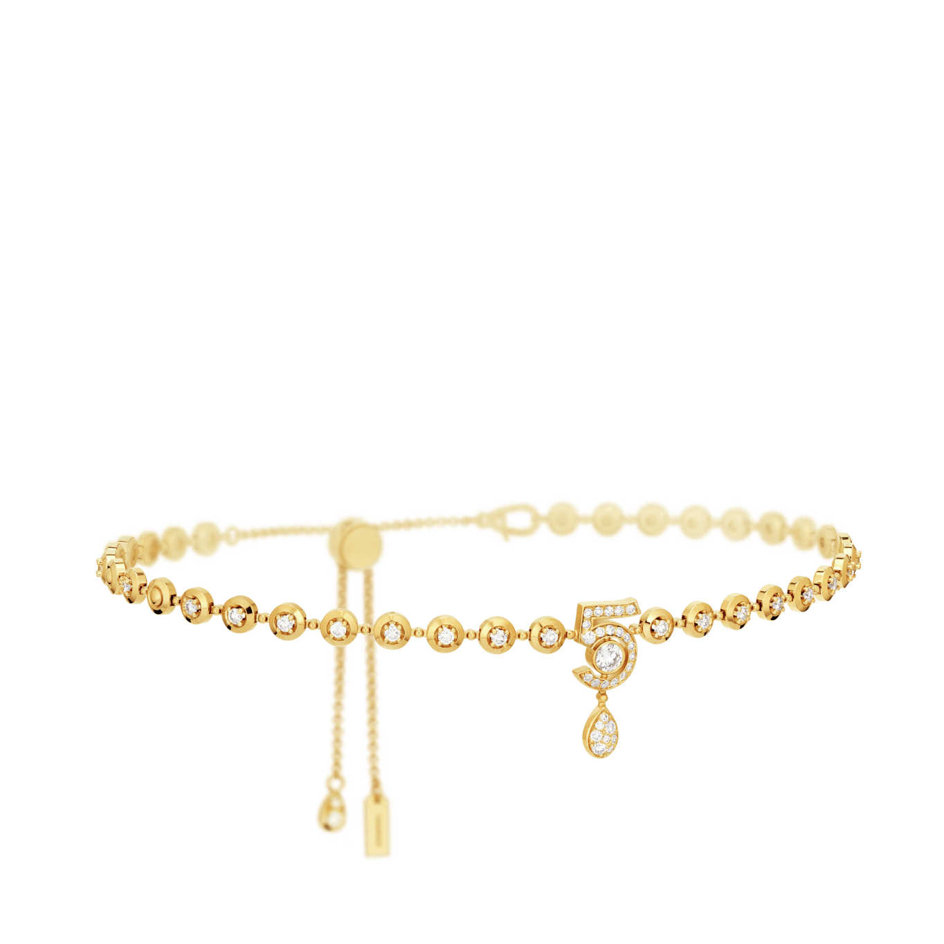 Eternal N°5 diamond line necklace