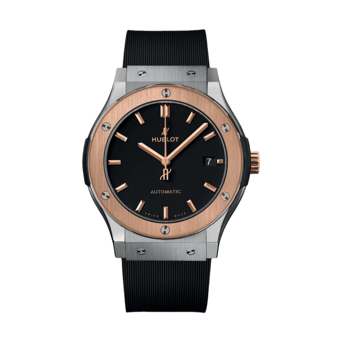 Hublot Classic Fusion Black Dial Black Rubber Men's Watch 45mm 511.NO.1181.RX
