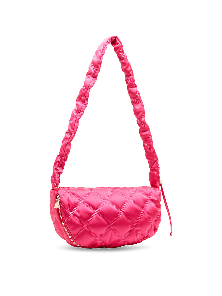 Betsey Johnson Nylon Quilted Adjustable Sling Bag