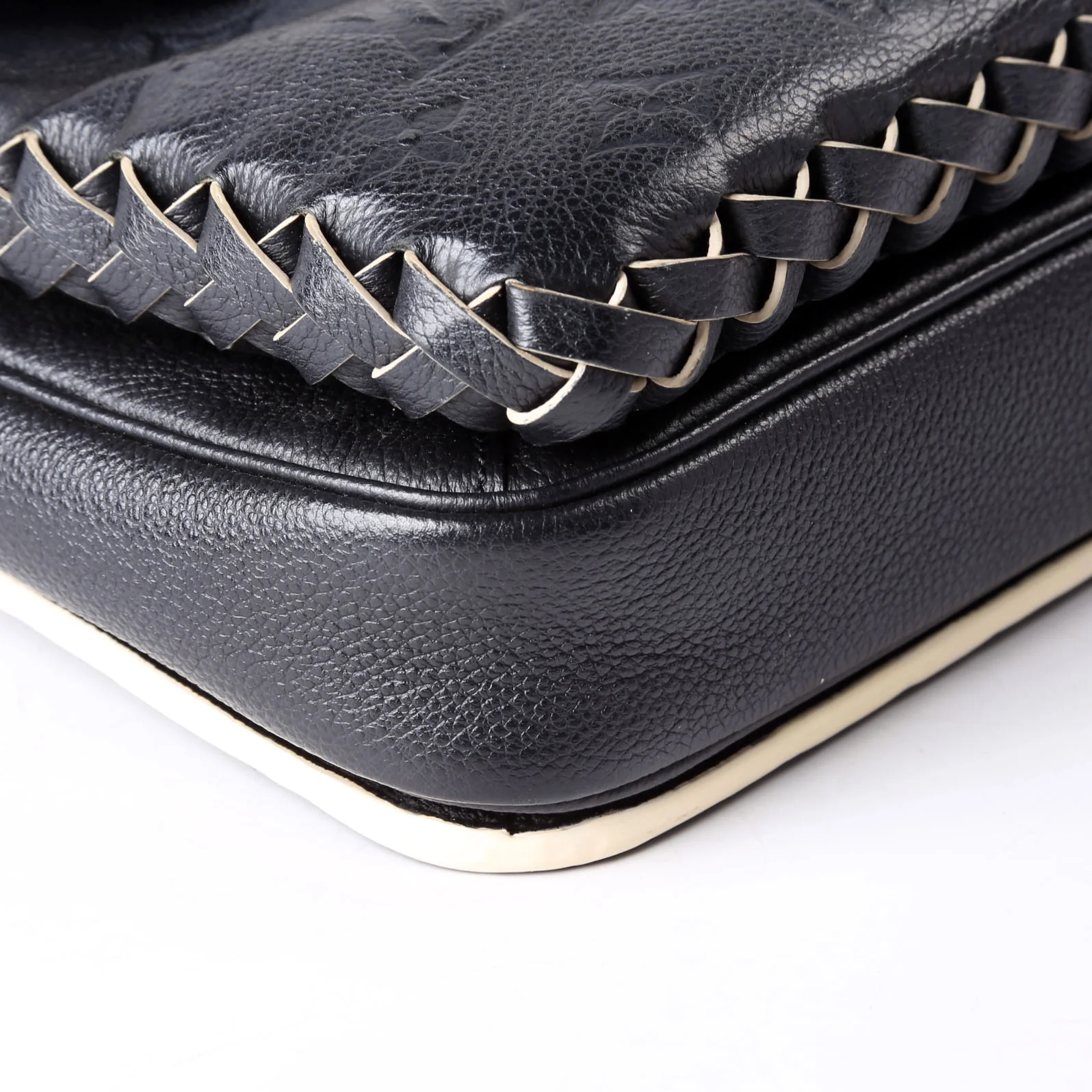 Pochette Metis Empreinte Braided Black