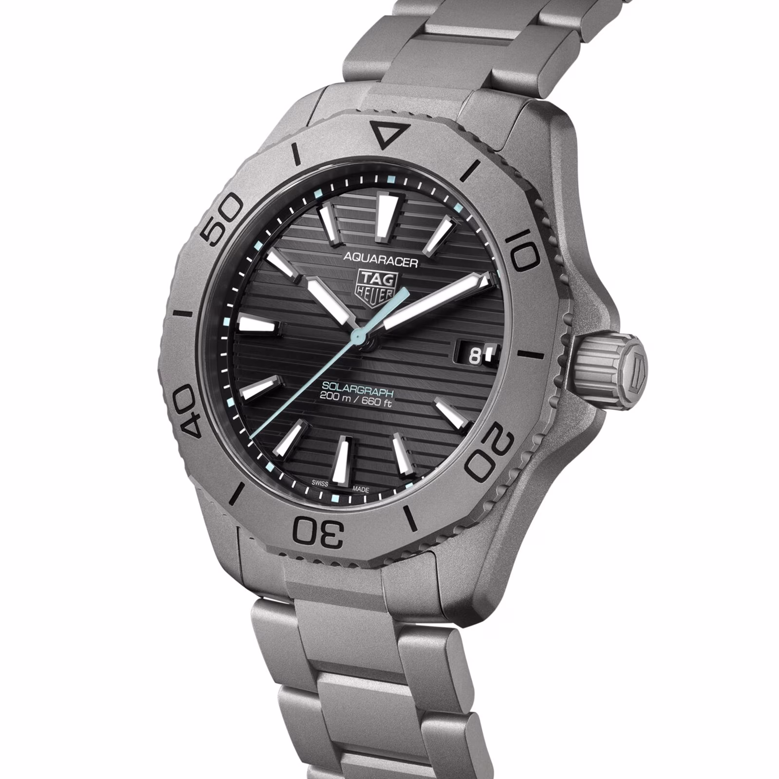 【7A Quality】TAG Heuer Aquaracer Professional 200 Solargraph 40mm Mens Watch Titanium WBP1180.BF0000