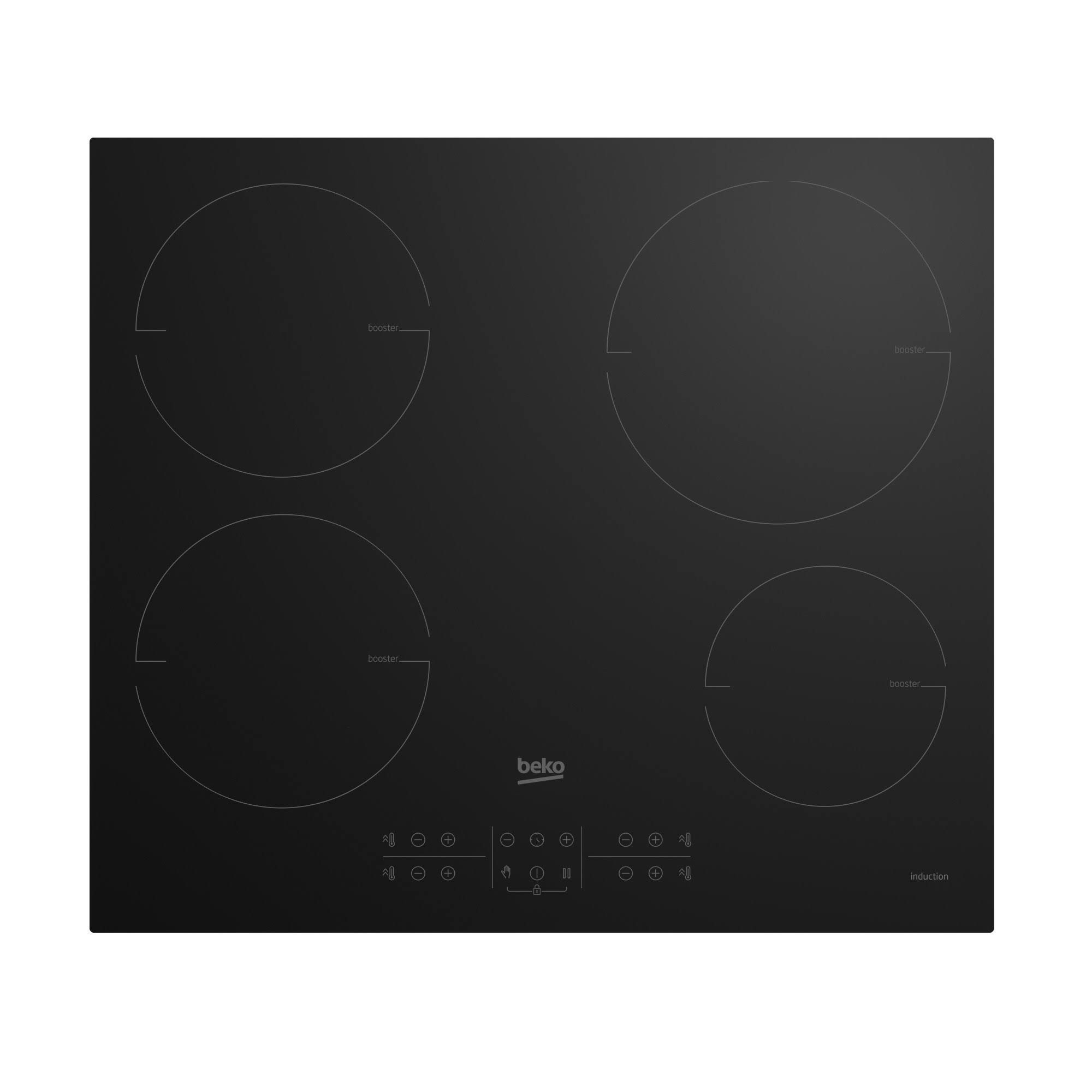 Beko HII64210MT Nero da Incasso 60 cm Piano Cottura a Induzione 4 Fornello