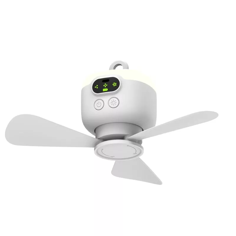 Rechargeable Ceiling Fan with LED Light
