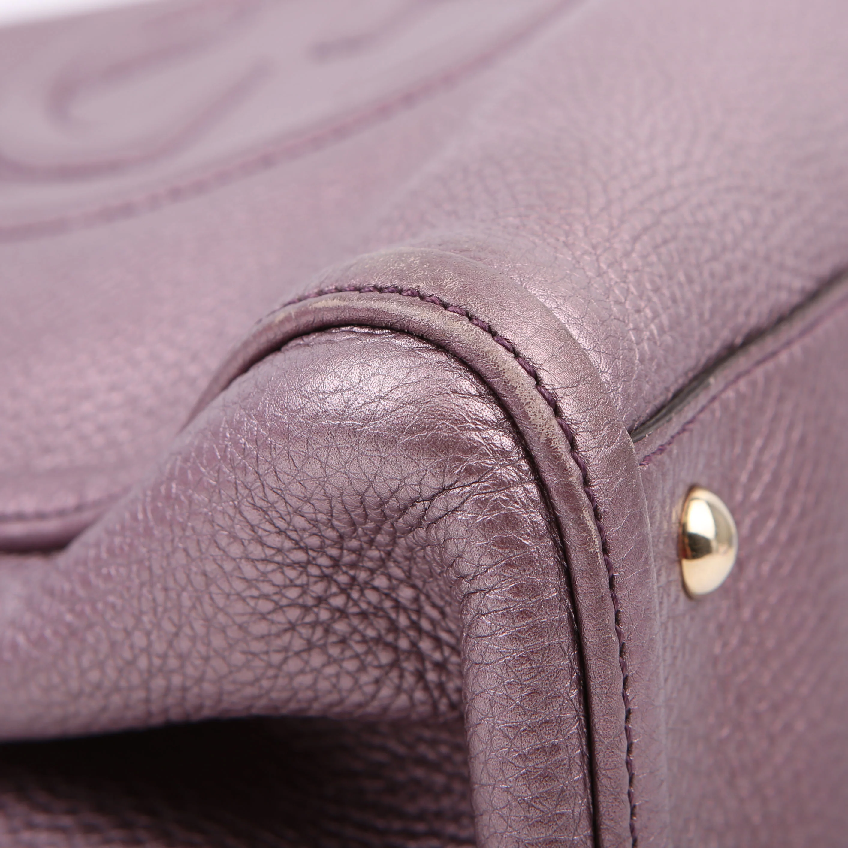336751 Soho Leather Shoulder Purple