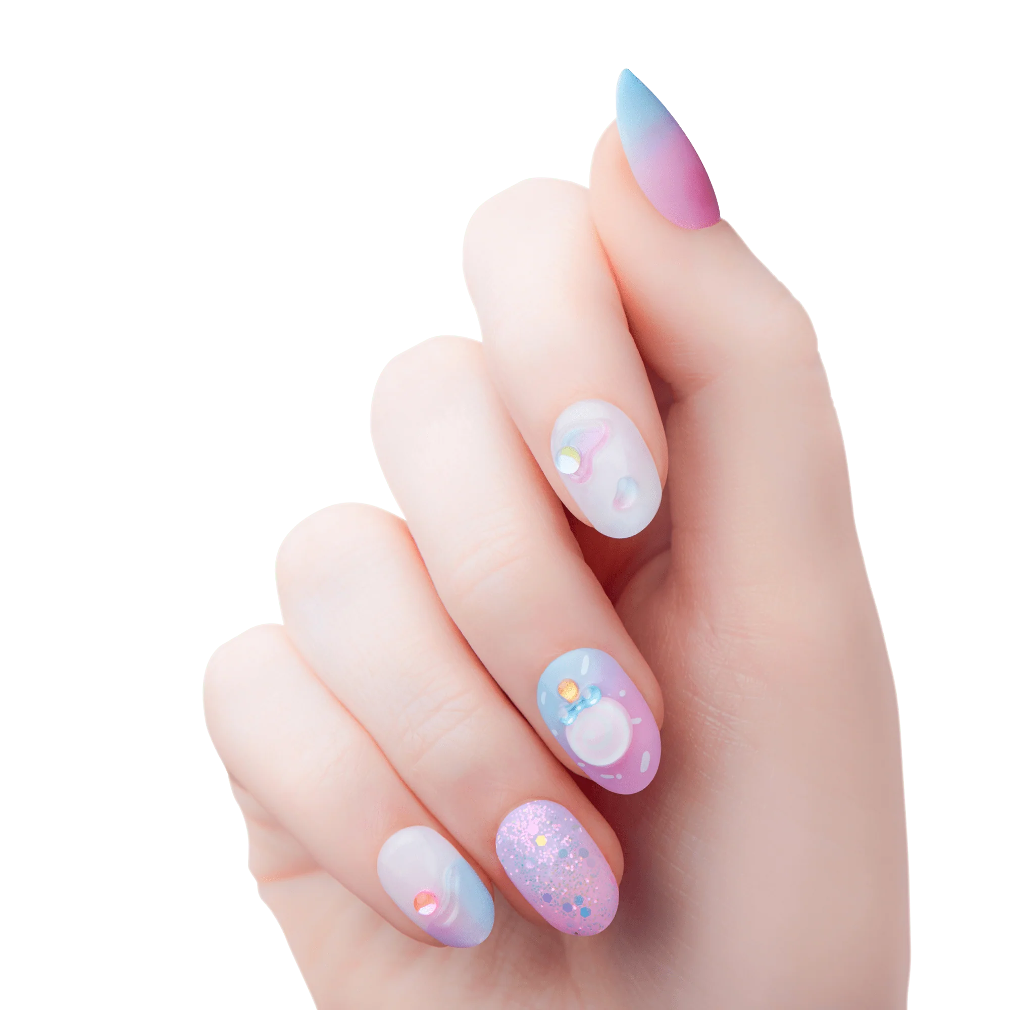 KISS Nail Drip Sweet Shop Press On Glue Nails - Style Drip
