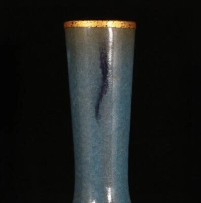 32CM Old Chinese Song Jun Yao Jun Kiln Vase w/eagle N1422