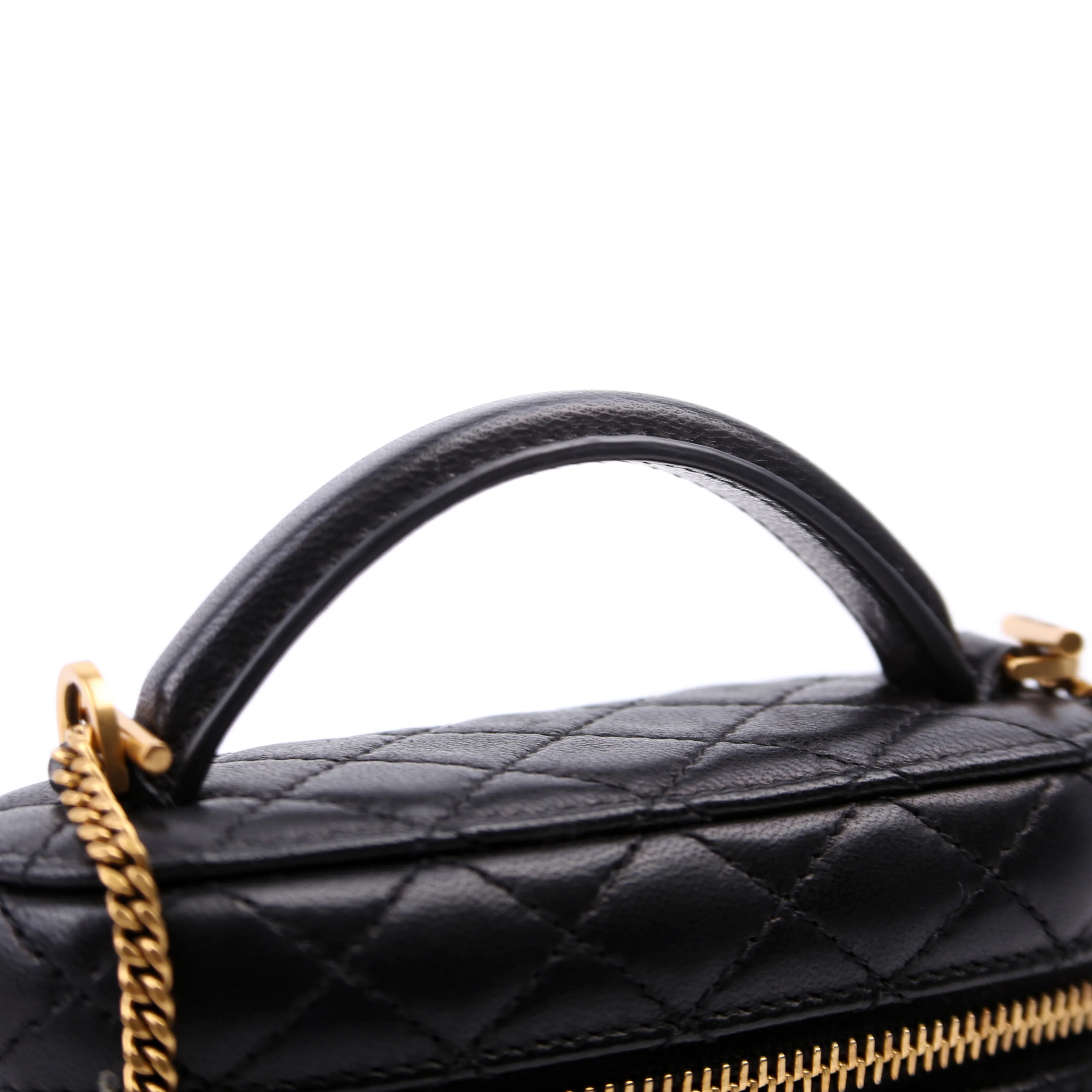 Micro Gaby Vanity Bag Quilted Lambskin Black