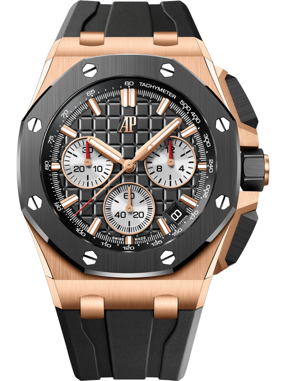 AUDEMARS PIGUET OFFSHORE Pink Gold Black Dial CHRONOGRAPH 43mm