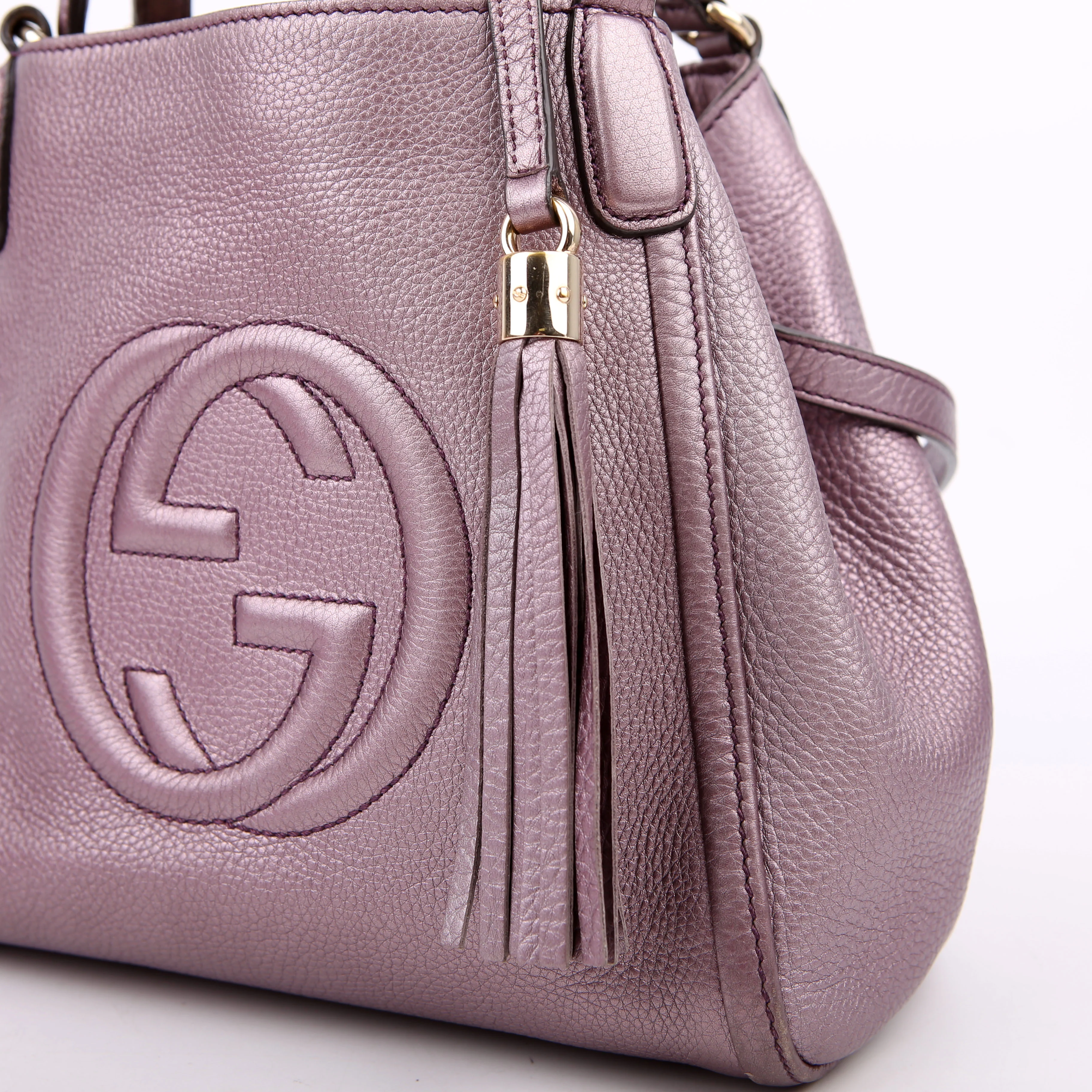 336751 Soho Leather Shoulder Purple