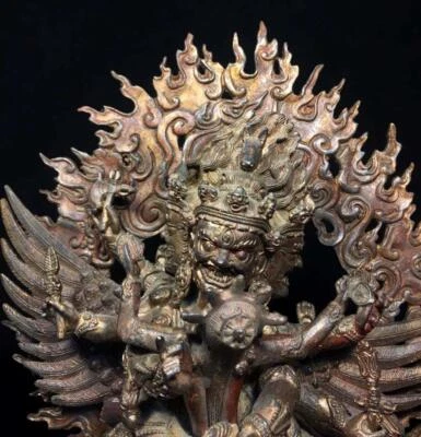 30CM Old Chinese Bronze Statue Buddha N1662