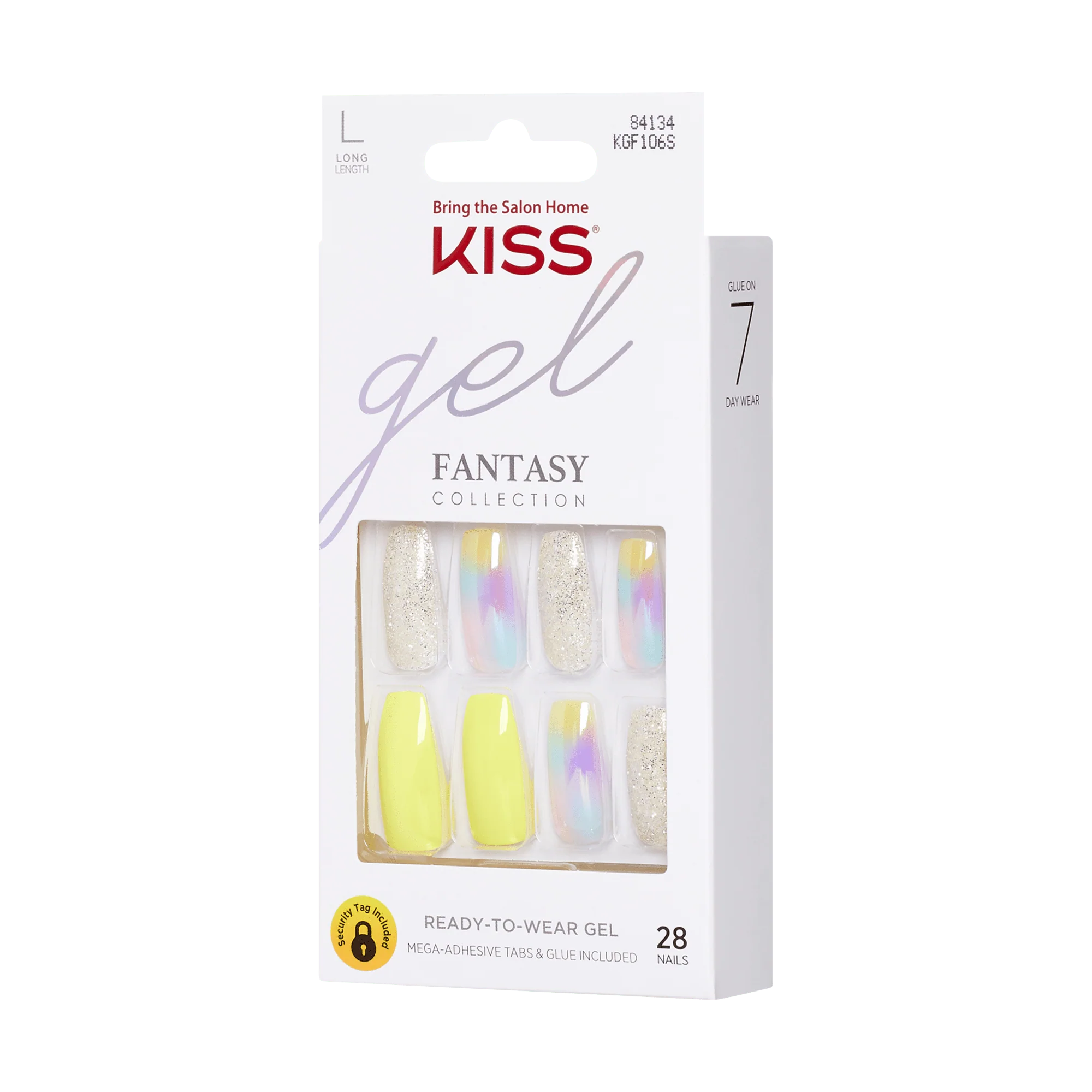 KISS Gel Fantasy Press On Glue Nails - In Your Eyes