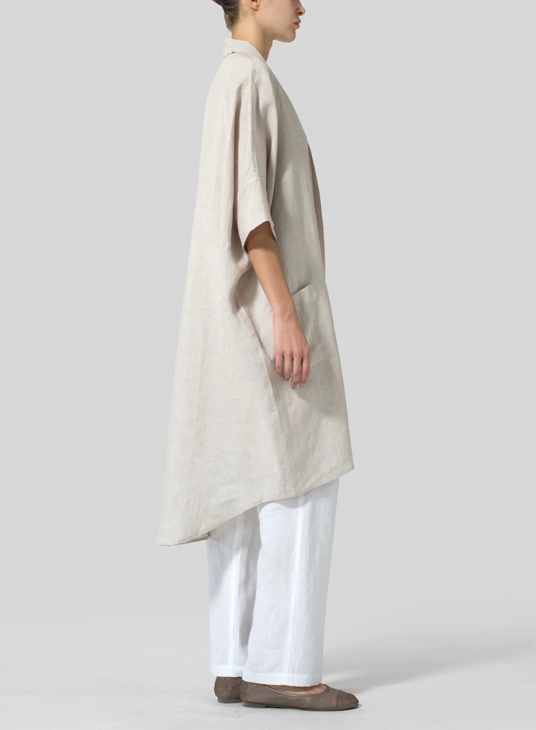 Womens Cotton And Linen Sunscreen All-Match Coat