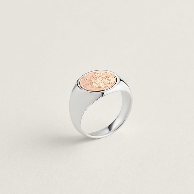 Hermès Ex-Libris signet ring, small model