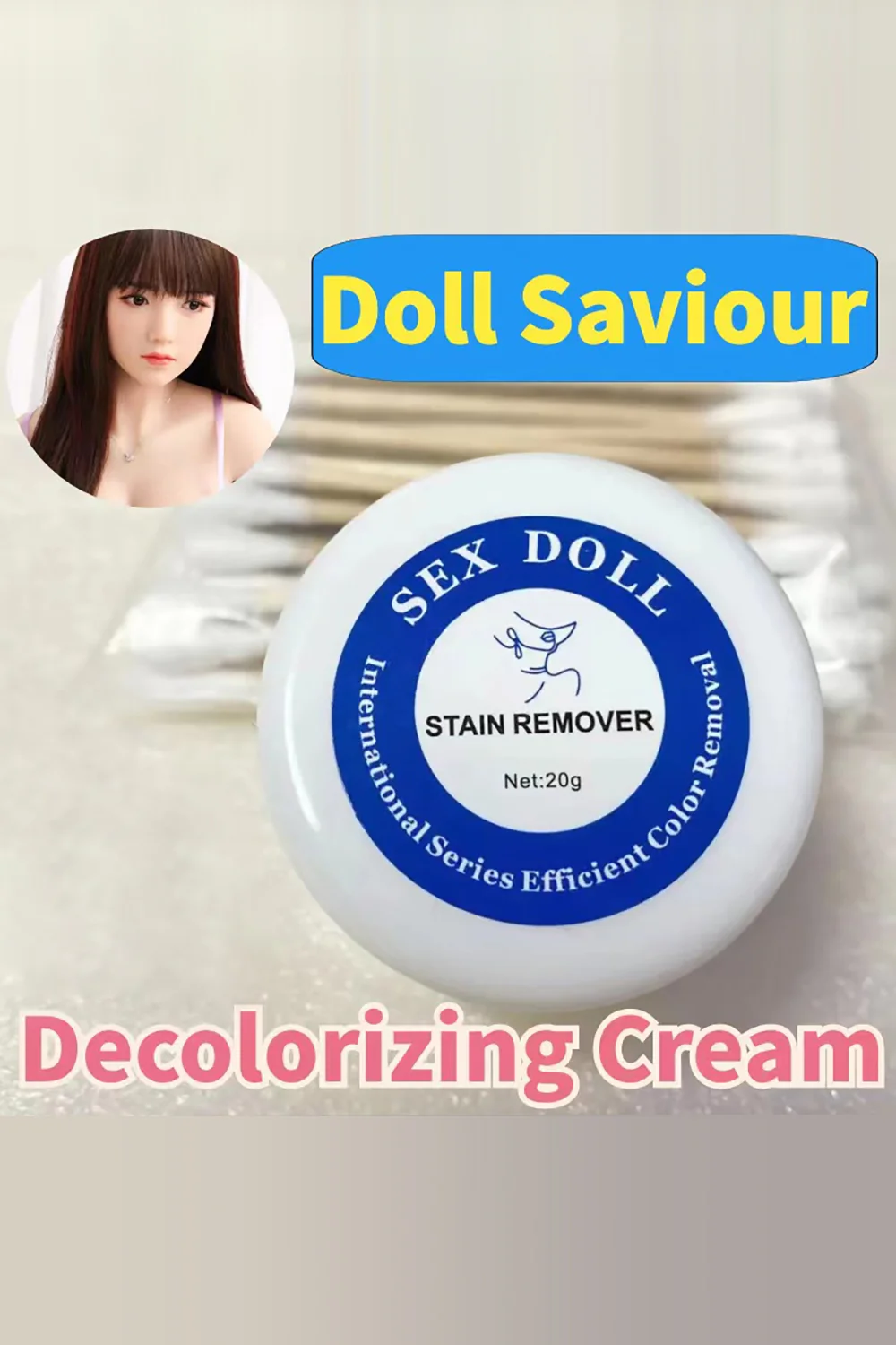 TPE Sex Dolls Stain Remover Cream For Dyed TPE