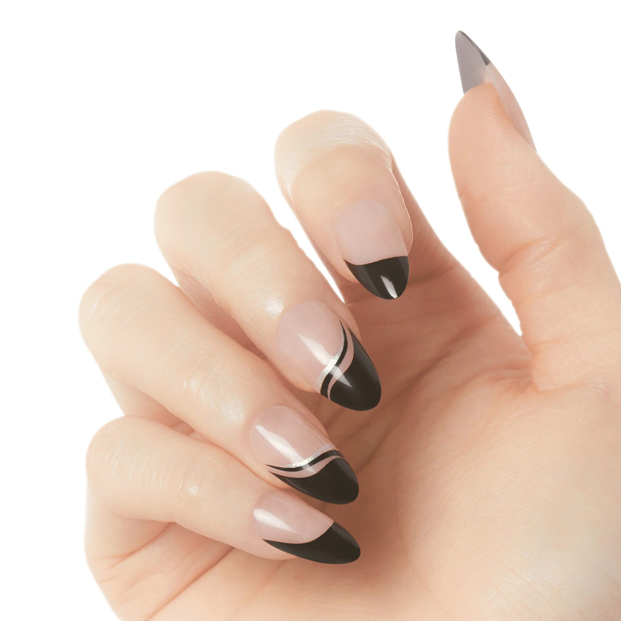 KISS Voguish Fantasy French Designs Press On Glue Nails - Magnifique