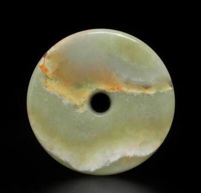 900G Chinese Carved Jade Bi Statue