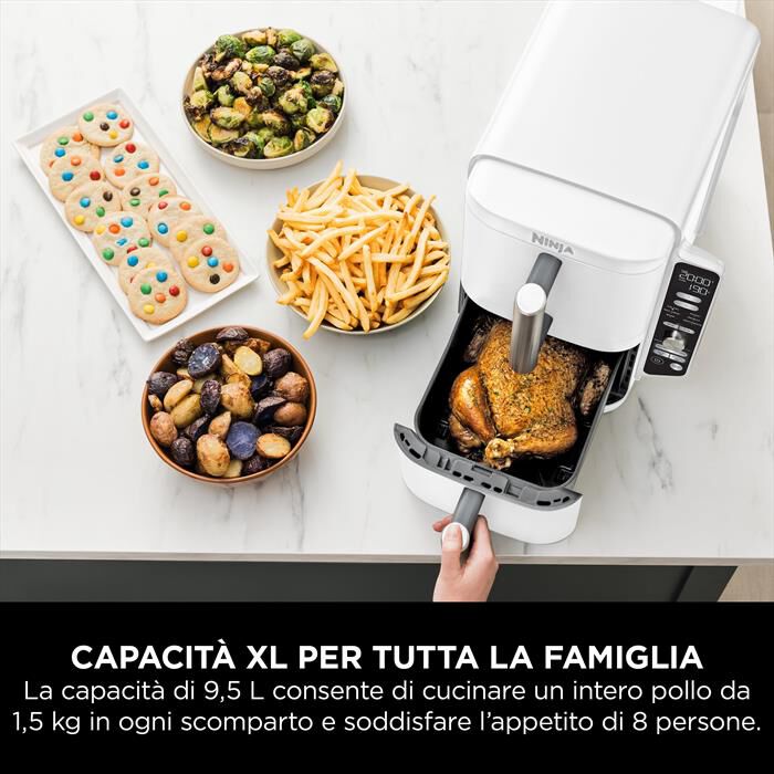 NINJA - FRIGGITRICE ARIA DOUBLESTACK 9,5 L SL400EUWH-Bianco