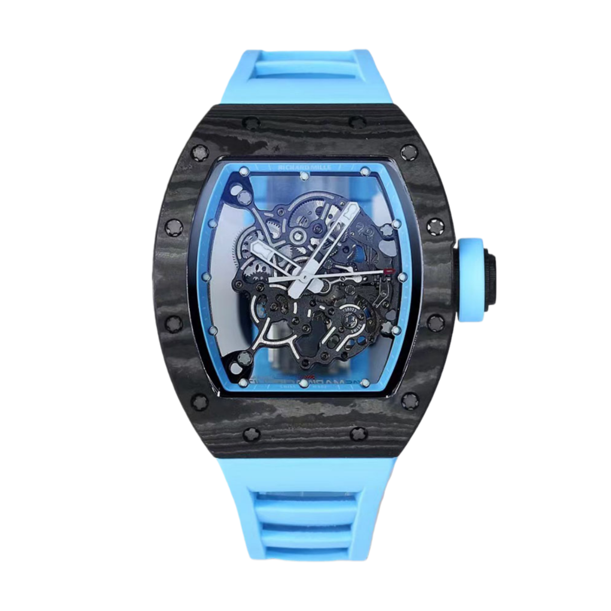 【7A Quality】Replica Richard Mille RM 055 Carbon Fiber Men's Watch: A Masterpiece of Innovation, Craftsmanship, and Modern Elegance