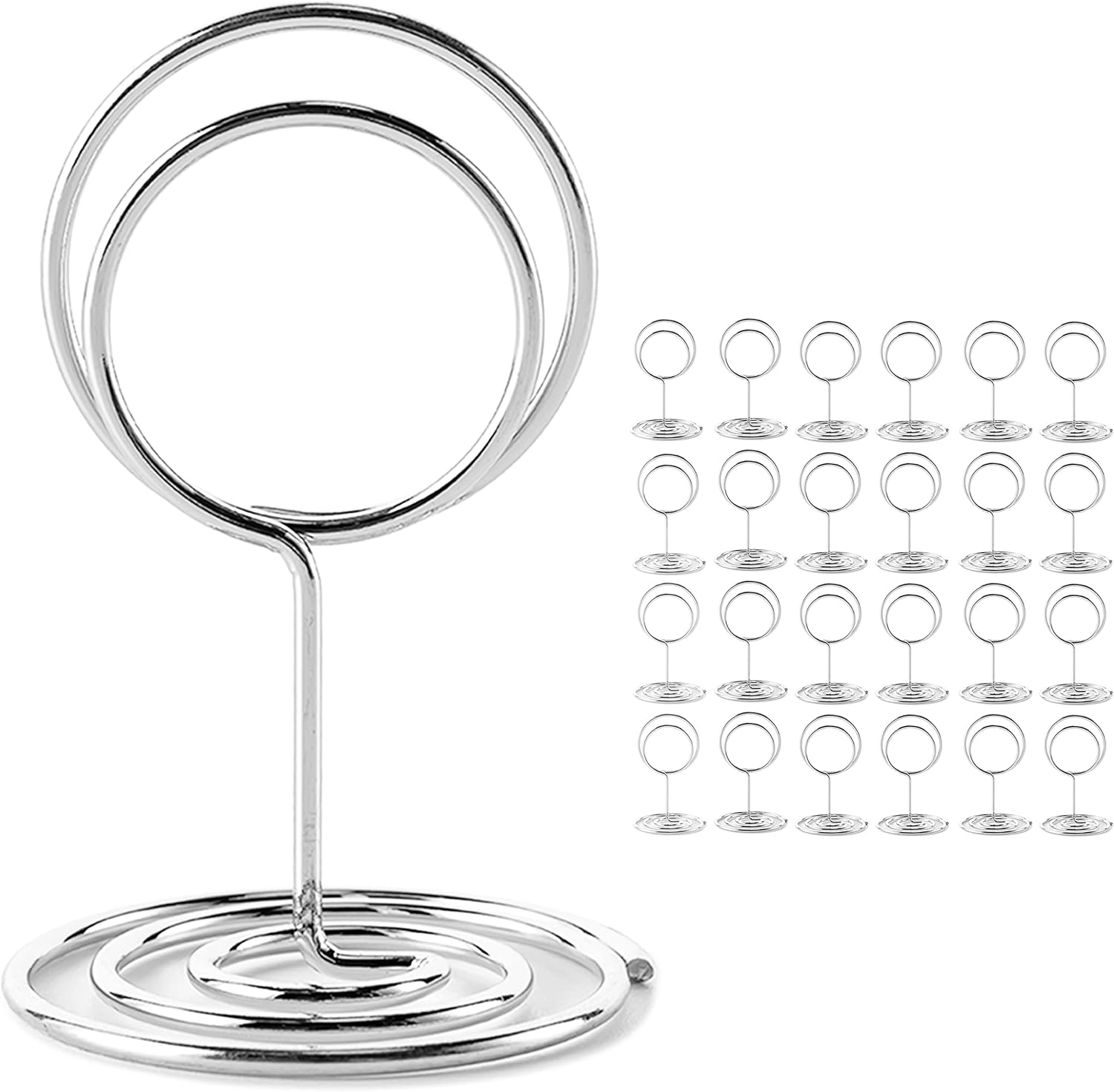 26Pcs Table Number Holders, Place Card Holder, Wire Picture Holder, Small Size Table Card Holders, Photo Holder
