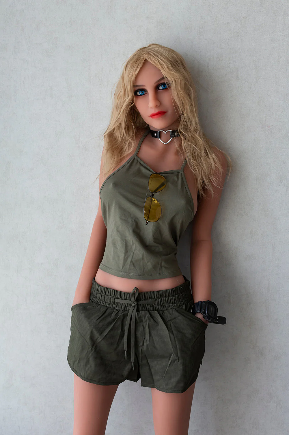 US Stock - 5ft45 / 166cm #216 Head TPE Blond Real Sex Doll With Small Boobs
