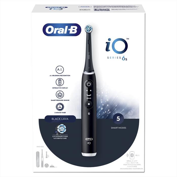 ORAL-B - Spazzolino elettrico IO6 SERIES-Nero
