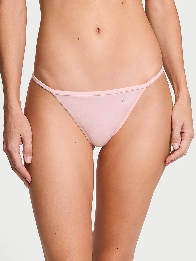 Victoria's Secret Stretch Cotton V-String Panty Smooth