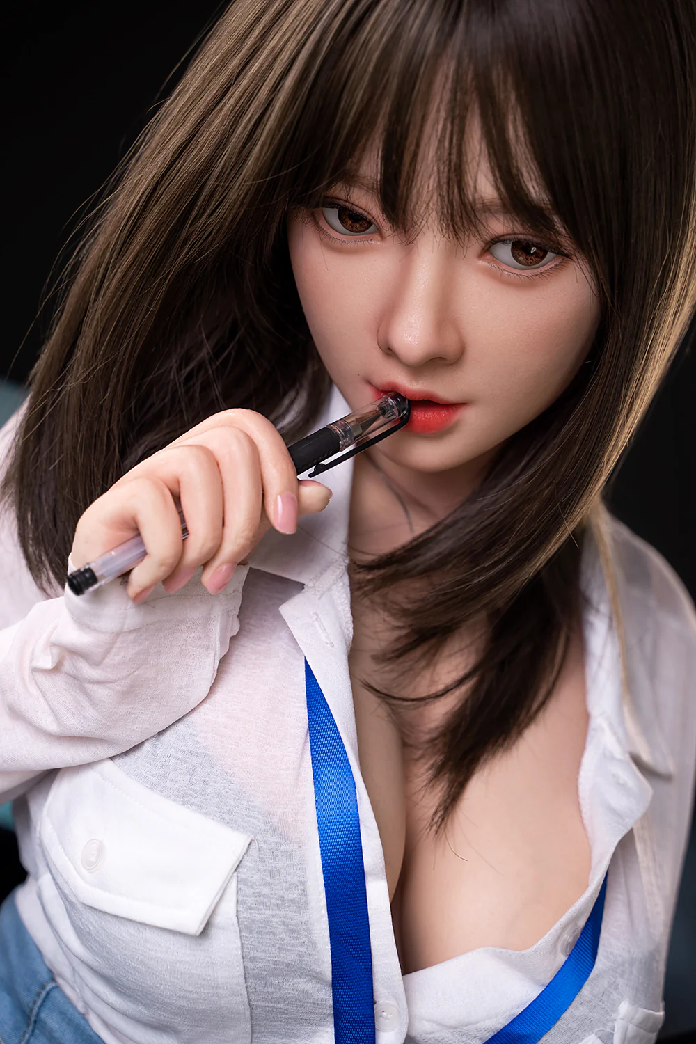 Gail 5ft21/ 159cm #430 Head Full Silicone Big Boobs Japanese Office Lady Real-life Sex Doll