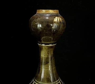 31CM Old Chinese Ding Kiln Vase w/flower N715