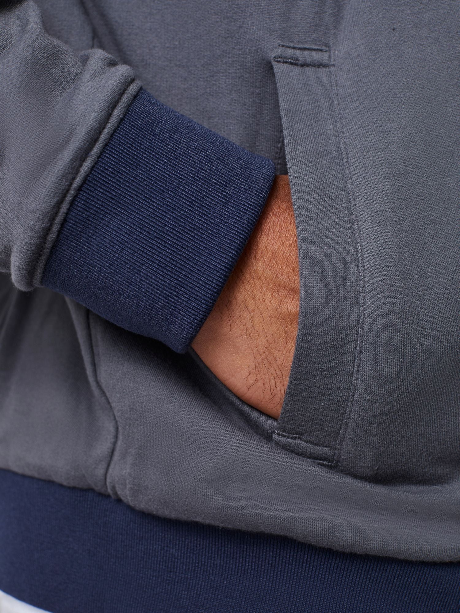 Navy + Charcoal Reversible Bomber Jacket