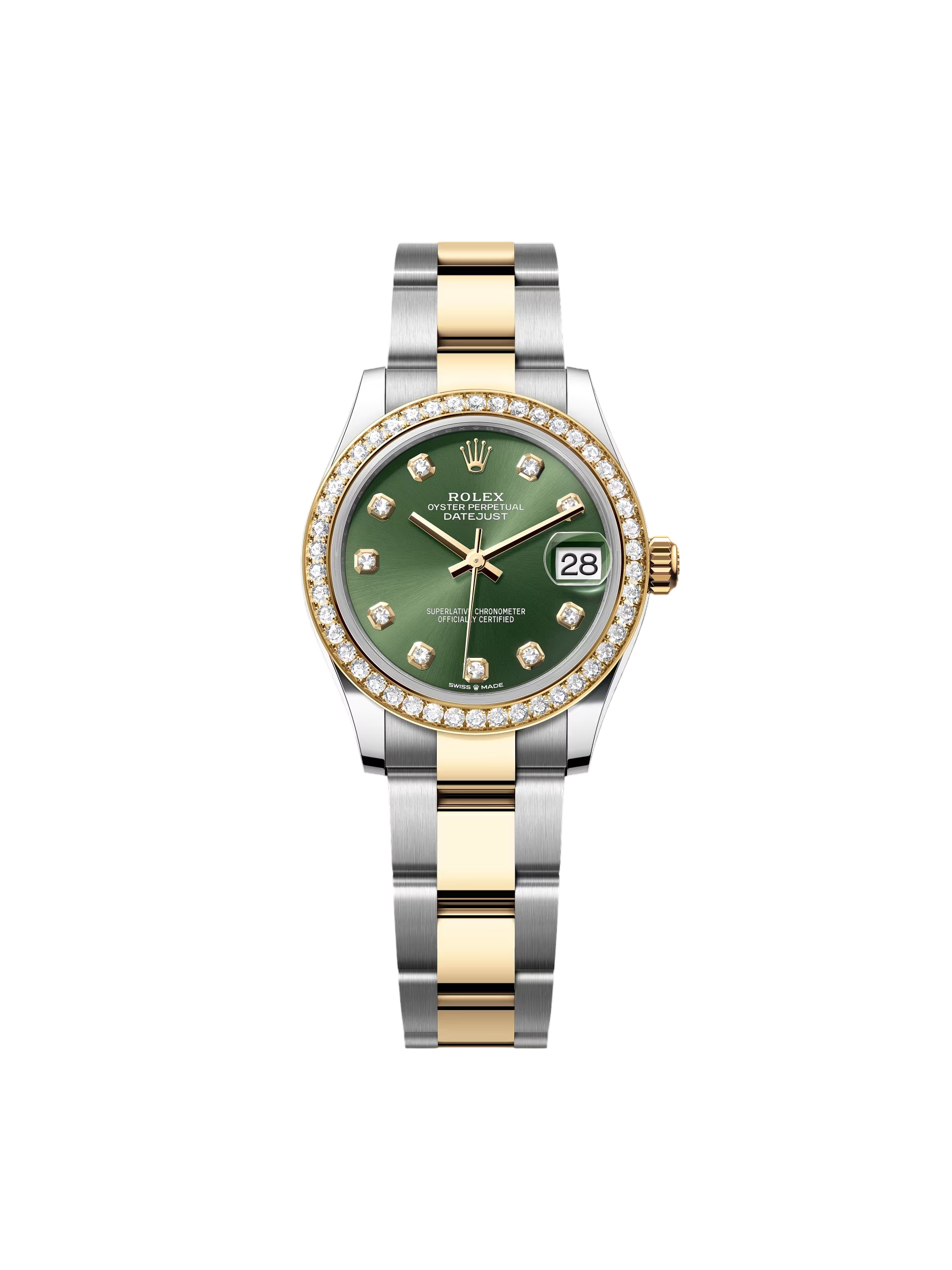 RLX Datejust m278383RBR-0029/0030 31mm Olive Green Dial Oyster Bracelet