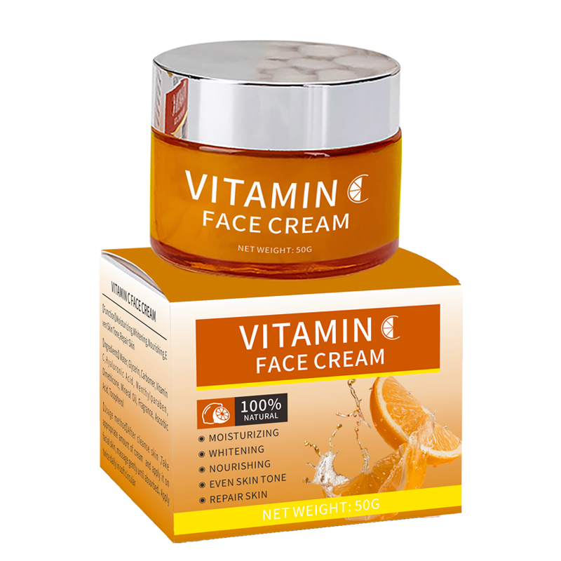 OEM Private Logo Facial Skin Care Whitening Brightening Moisturizing Vitamin C Face Cream
