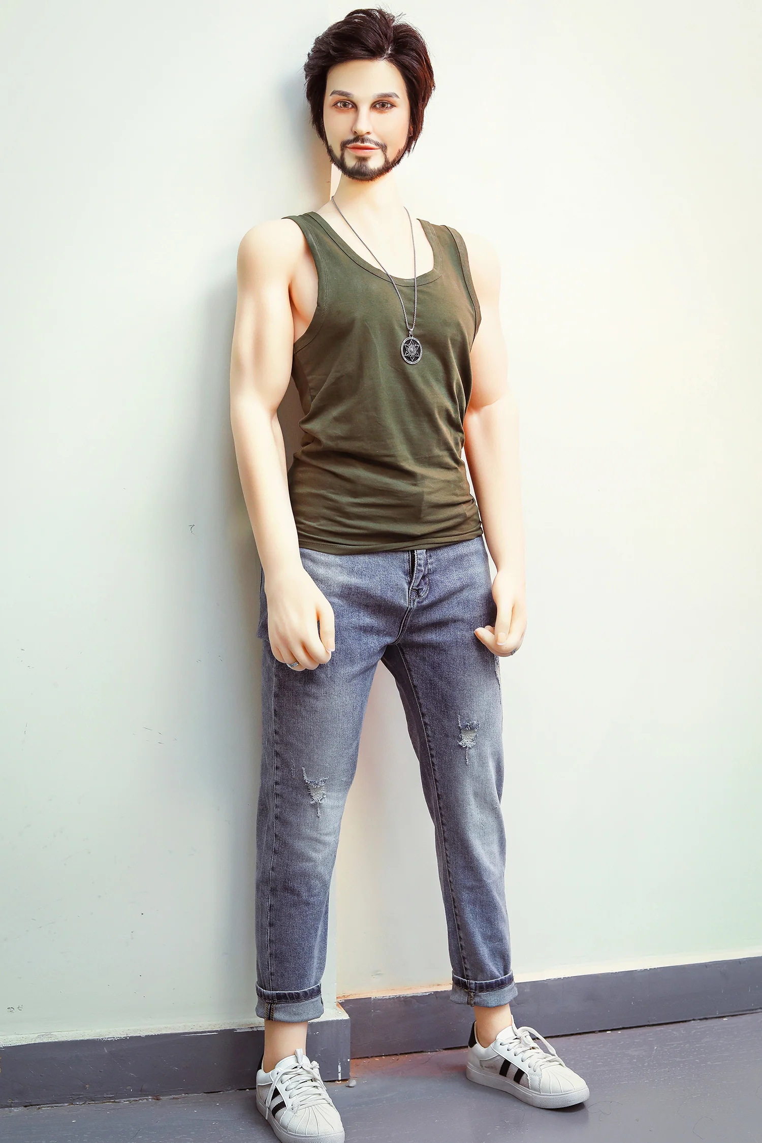 Ambrose 5ft31 / 162cm Silicone Head TPE Body Realistic Hot Male Sex Doll With Abs