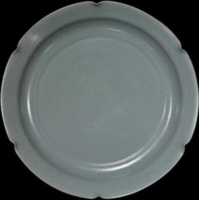 45CM Old Chinese Ru Yao Ru Kiln Dish Plate N399