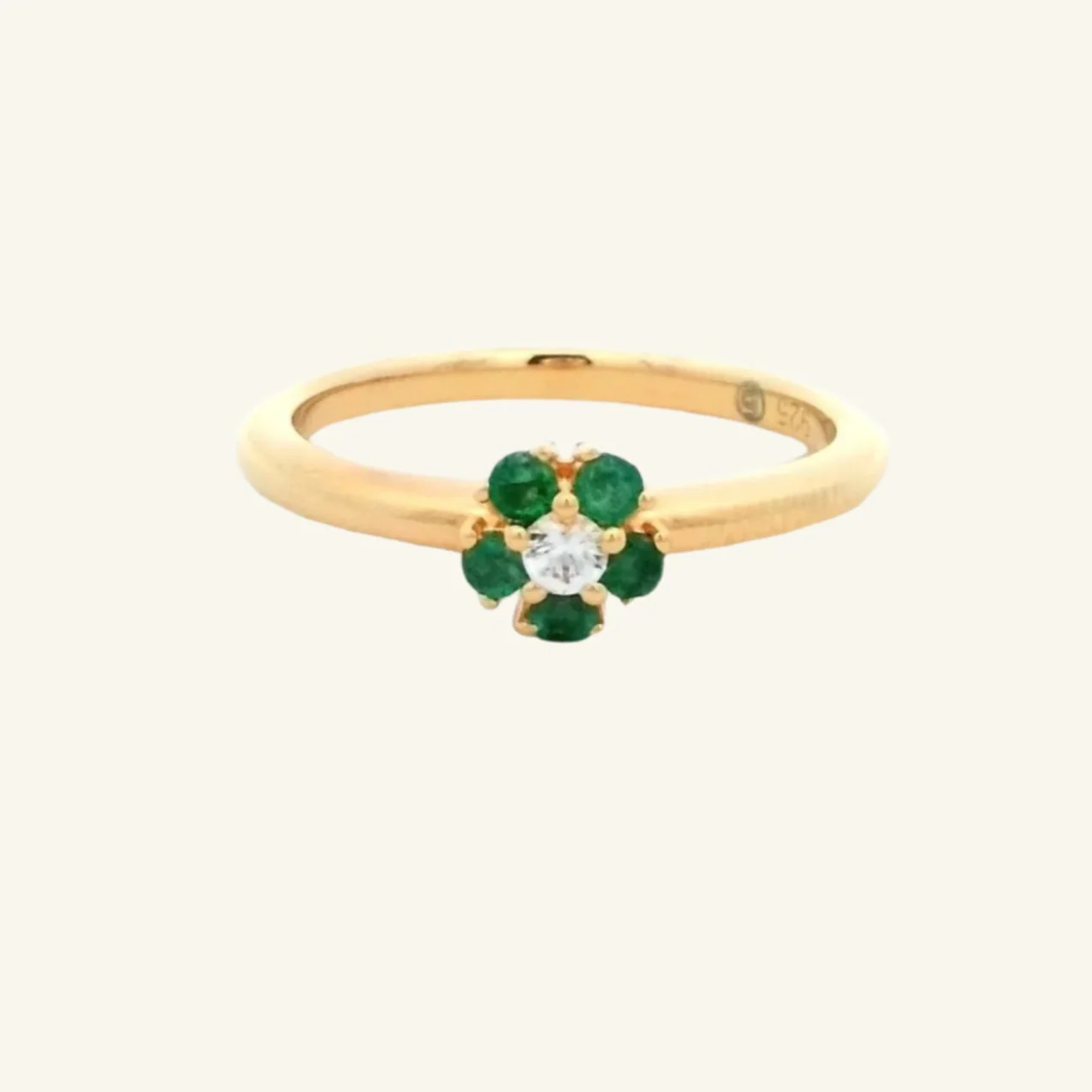 Blossom Emerald Ring