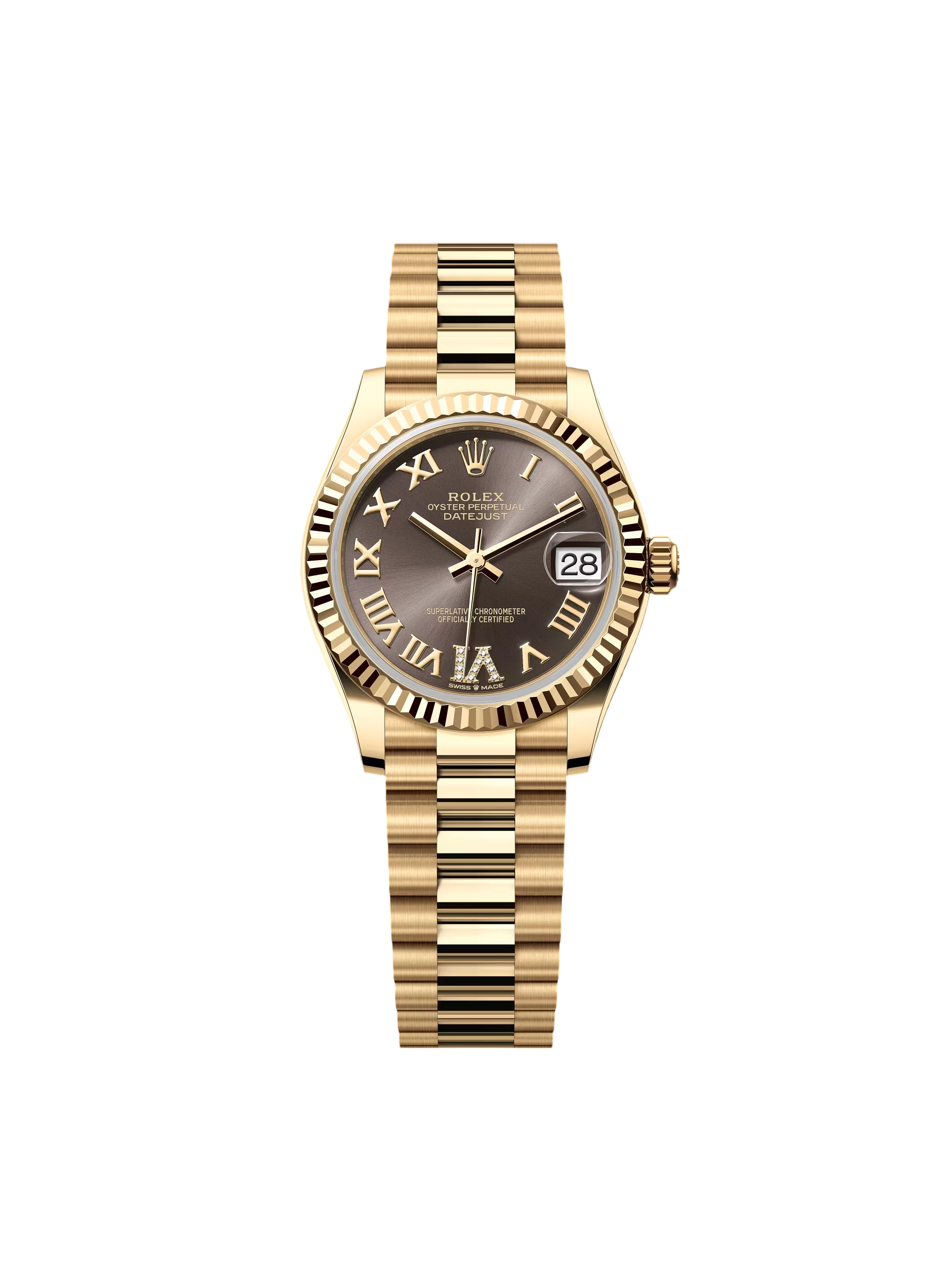 RLX Datejust m278278-0032 Dark Grey 31mm Dial President Bracelet Watch