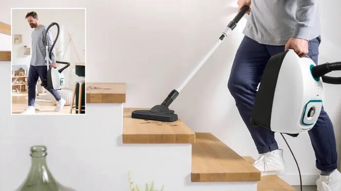 BOSCH - SERIE 4 ASPIRAPOLVERE CON SACCO PROHYGIENIC-Black,White