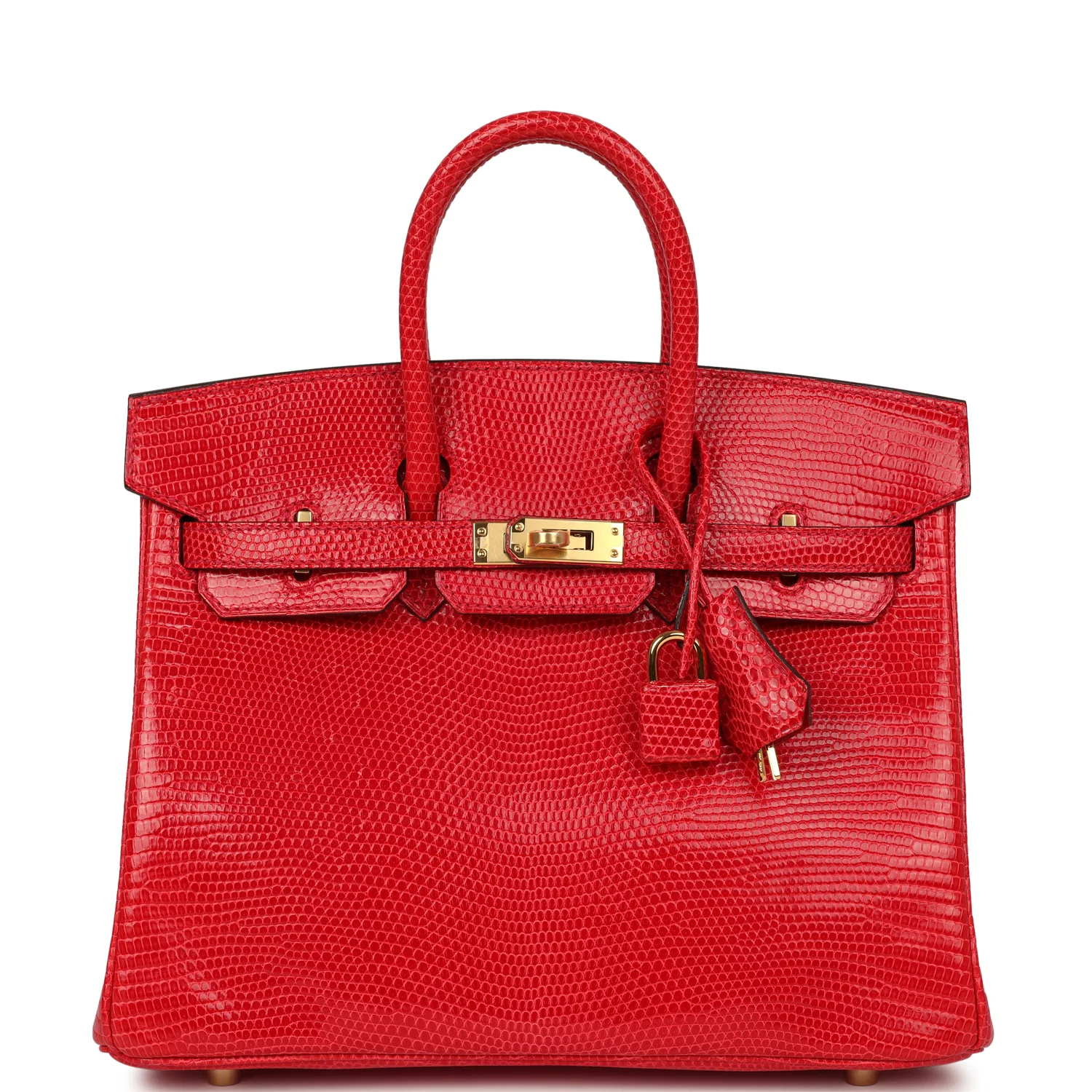 Hermes Birkin 25 Bougainvillea Shiny Varanus Niloticus Lizard Gold Hardware