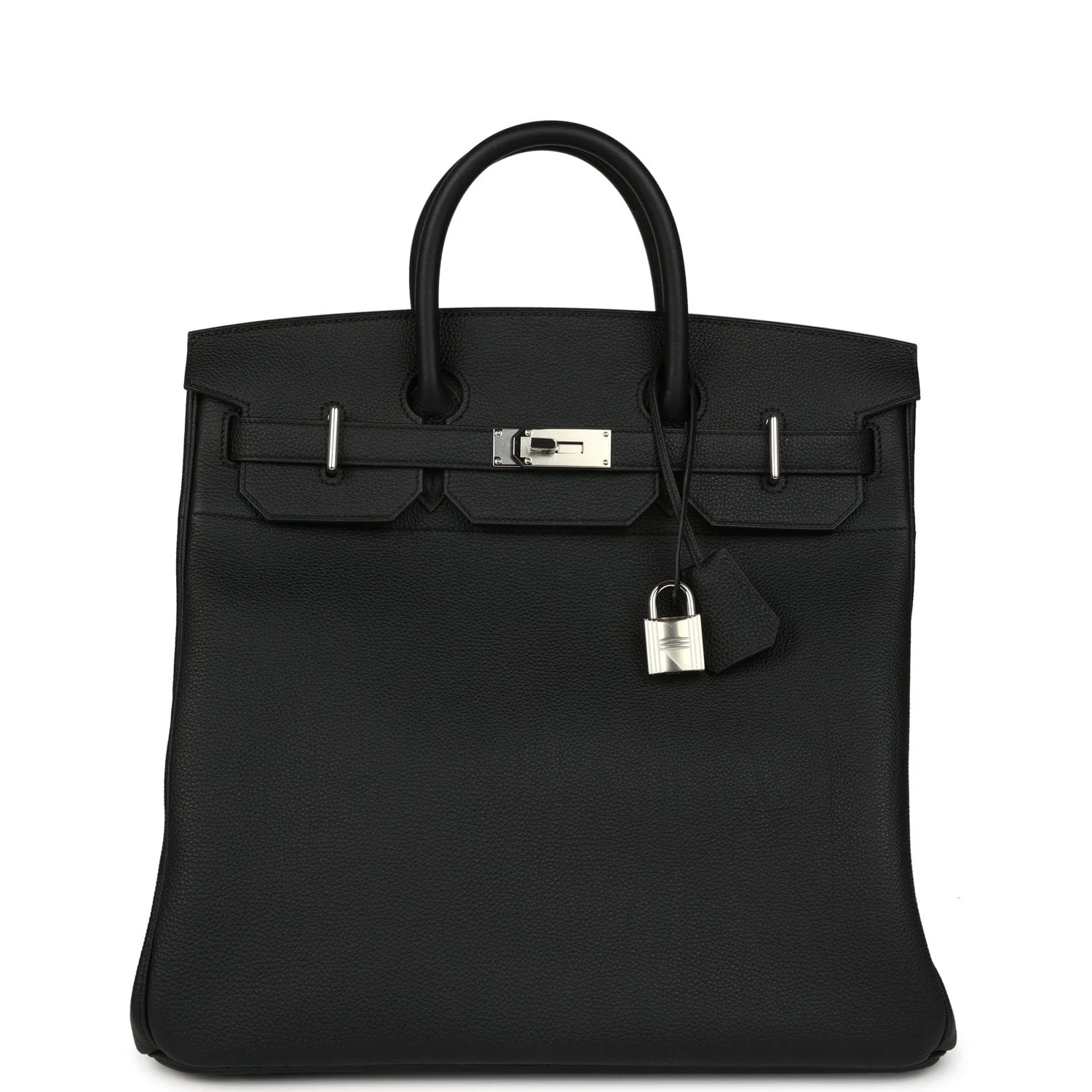 HERMÈS HAC Birkin 40 Black Togo Palladium Hardware