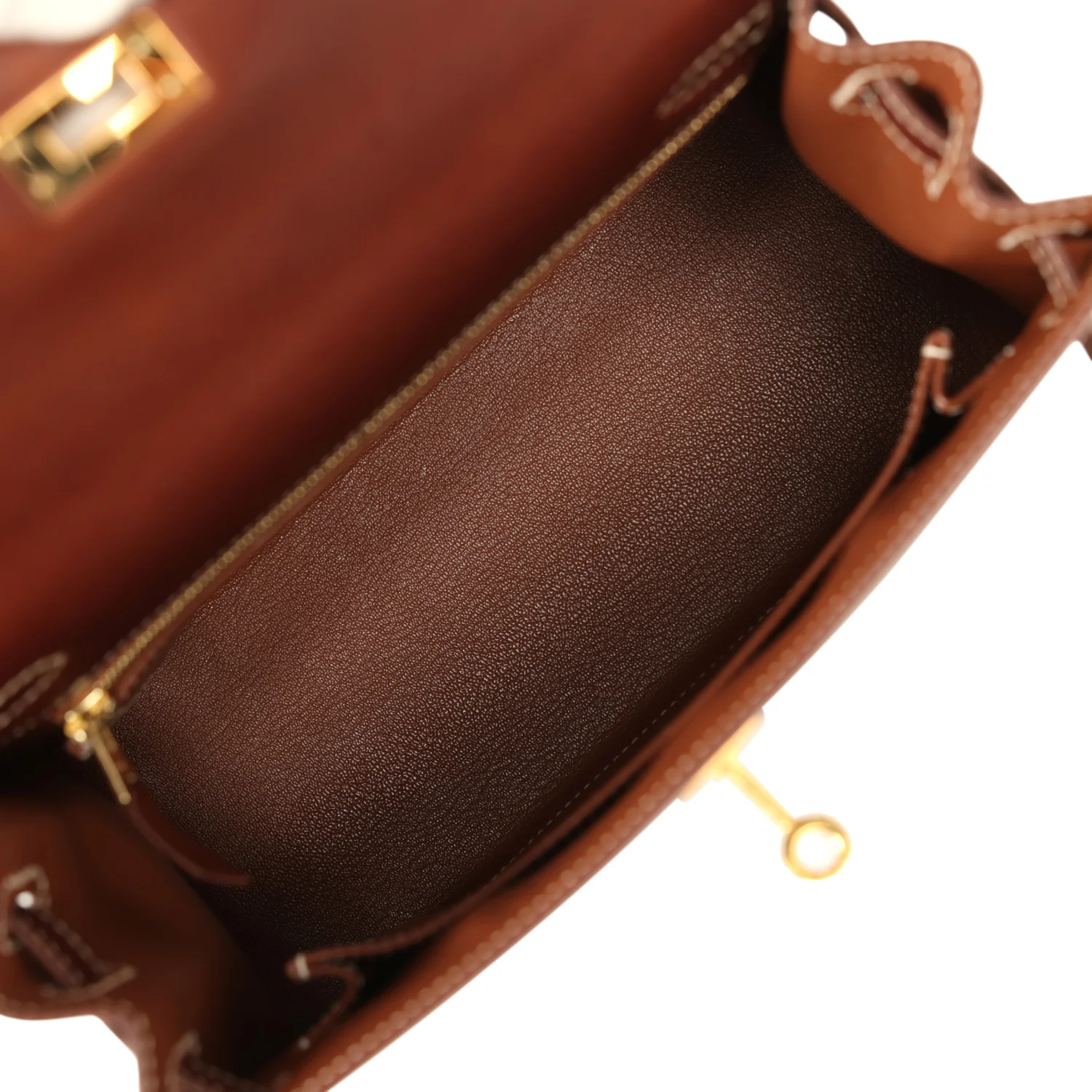 Hermes Kelly Sellier 25 Fauve Barenia Gold Hardware