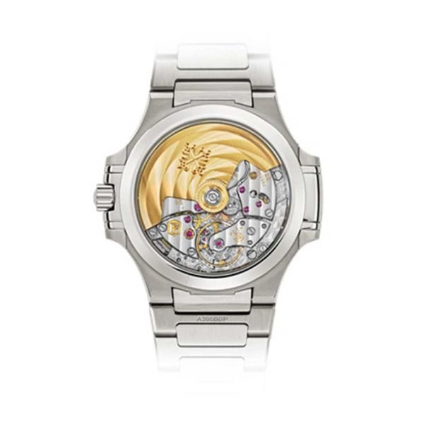 Patek Philippe Nautilus Blue Tinted Mother Of Pearl Dial Automatic Ladies Diamond Watch 7018/1A-010