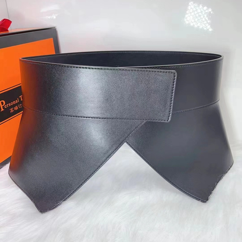 Cowhide fashion belt big wide waist coat
