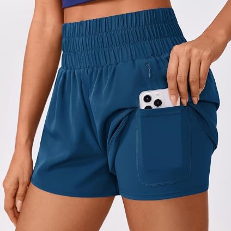 Running Shorts for Women 2 in 1 High Waisted Athletic Short
