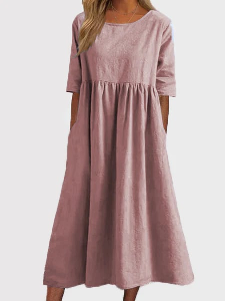 A-Line Midi Dress