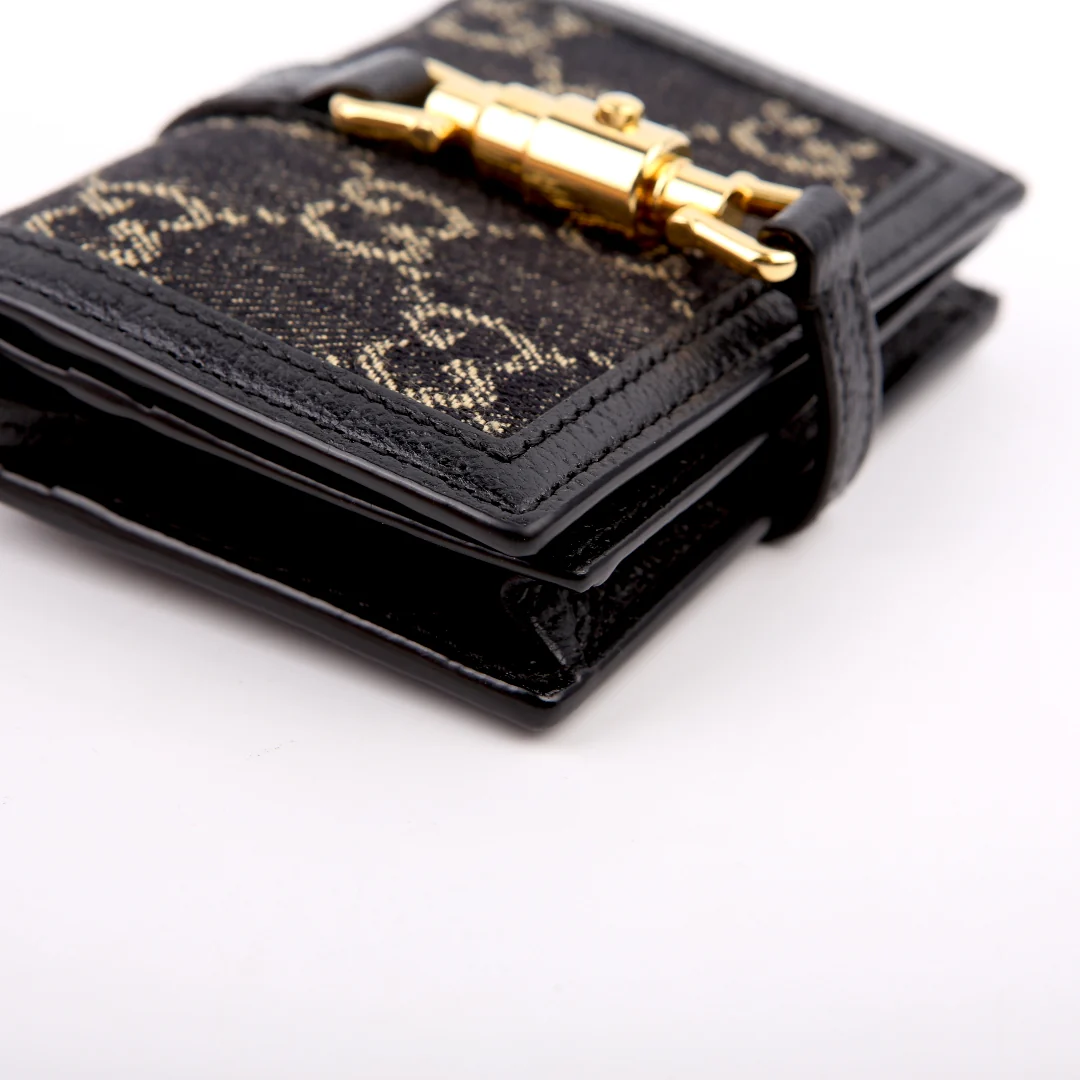 645536 GG Denim Jackie Card Case