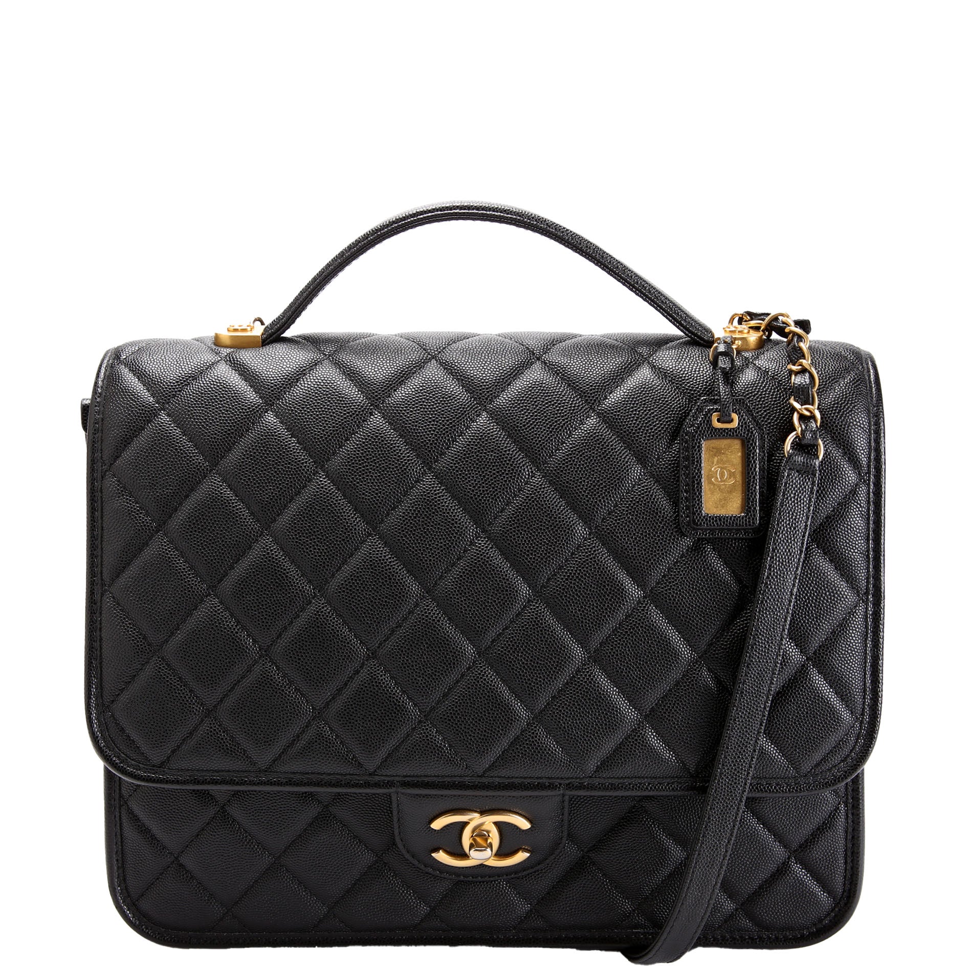 CHANEL School Memory Backpack Caviar RFID Black