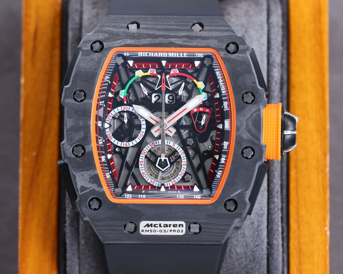 【7A Quality】Richard Mille RM 50-03 McLaren F1 Tourbillon Split-Seconds Chronograph