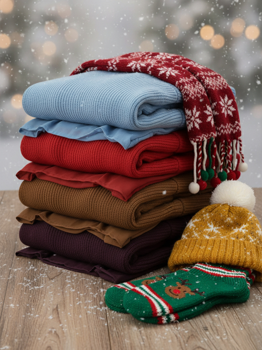 🌲 SALE🔥 Women's Comfortable Patchwork Faux Two-piece Lantern Sleeve Sweater